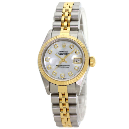 ROLEX DATEJUST 10P Diamond Watches 79173NG Stainless Steel/SSxK18YG Ladies