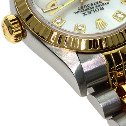 ROLEX DATEJUST 10P Diamond Watches 79173NG Stainless Steel/SSxK18YG Ladies