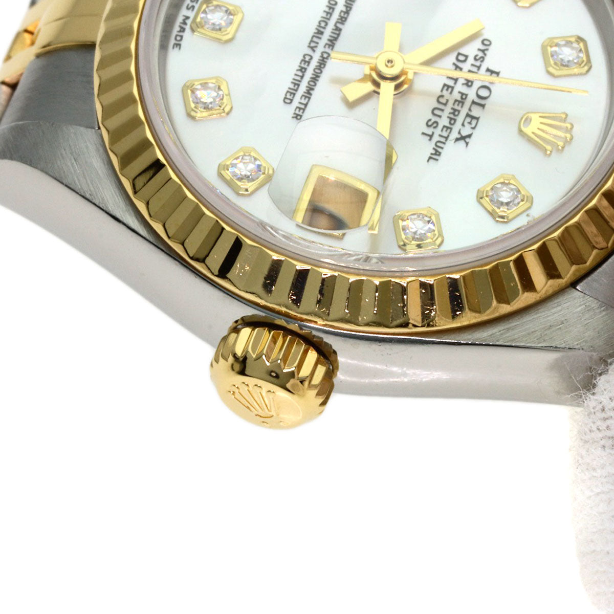 ROLEX DATEJUST 10P Diamond Watches 79173NG Stainless Steel/SSxK18YG Ladies