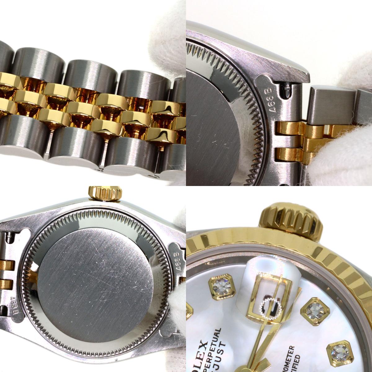 ROLEX DATEJUST 10P Diamond Watches 79173NG Stainless Steel/SSxK18YG Ladies