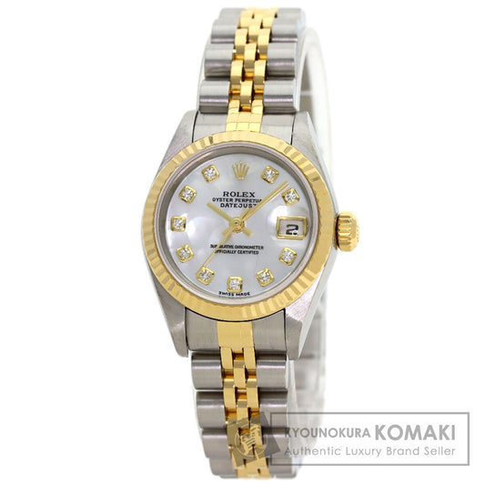 ROLEX DATEJUST 10P Diamond Watches 79173NG Stainless Steel/SSxK18YG Ladies