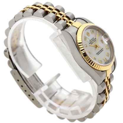 ROLEX DATEJUST 10P Diamond Watches 79173NG Stainless Steel/SSxK18YG Ladies
