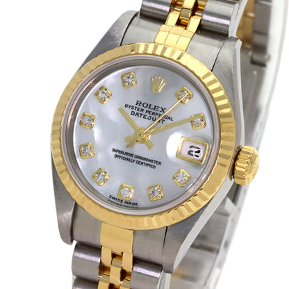 ROLEX DATEJUST 10P Diamond Watches 79173NG Stainless Steel/SSxK18YG Ladies