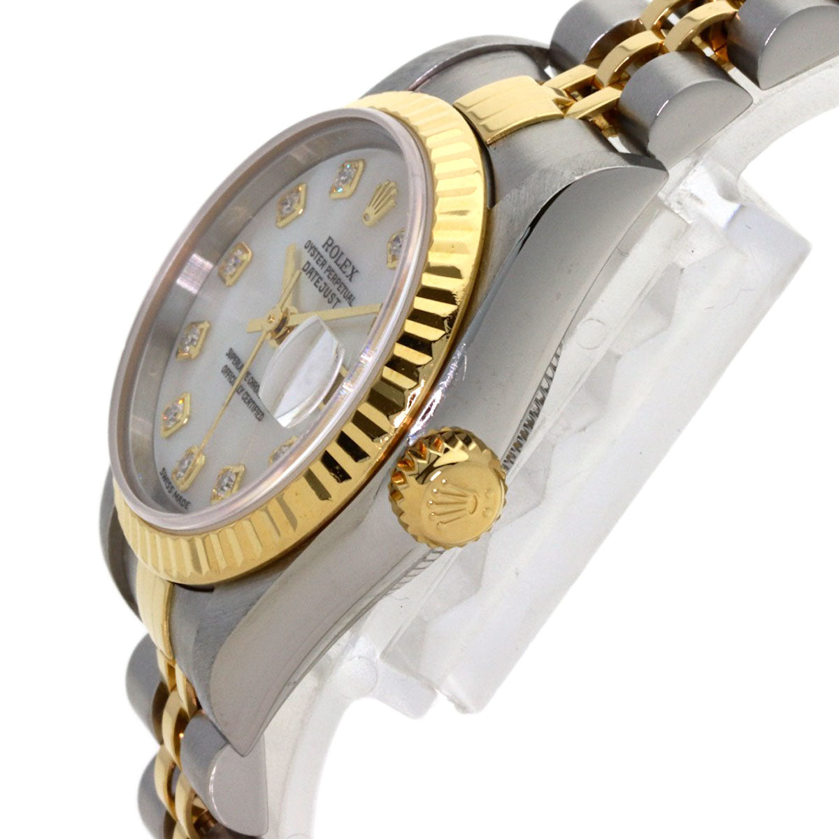 ROLEX DATEJUST 10P Diamond Watches 79173NG Stainless Steel/SSxK18YG Ladies
