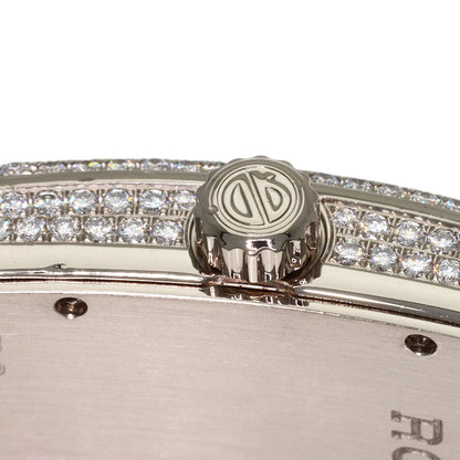 ROGER DUBUIS Too Much Lip Pave Diamond Watches K18 White Gold/Leather Boys