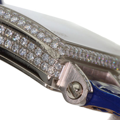 ROGER DUBUIS Too Much Lip Pave Diamond Watches K18 White Gold/Leather Boys