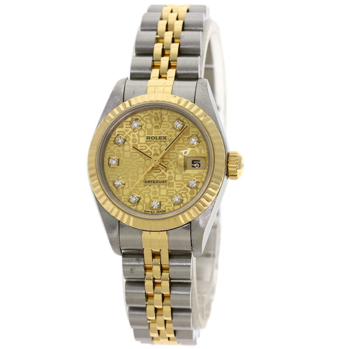ROLEX Datejust 10P Diamond Computer Dial Watches 69173G Stainless Steel/SSxK18YG Ladies