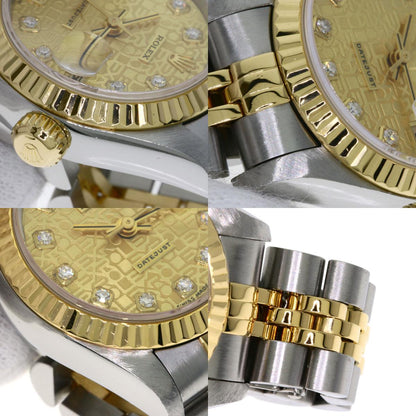 ROLEX Datejust 10P Diamond Computer Dial Watches 69173G Stainless Steel/SSxK18YG Ladies