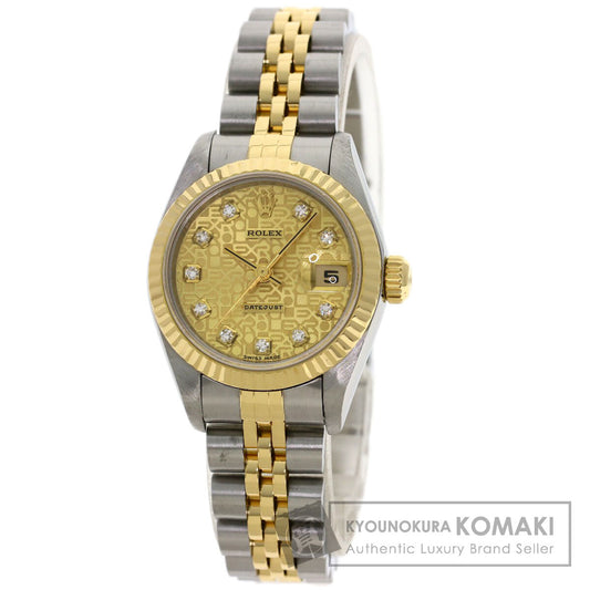 ROLEX Datejust 10P Diamond Computer Dial Watches 69173G Stainless Steel/SSxK18YG Ladies