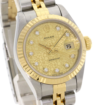 ROLEX Datejust 10P Diamond Computer Dial Watches 69173G Stainless Steel/SSxK18YG Ladies