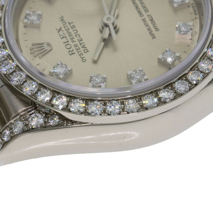 ROLEX DATEJUST 10P Diamond Watches 69159G K18 White Gold/K18 White Gold Ladies