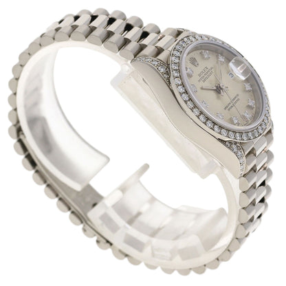 ROLEX DATEJUST 10P Diamond Watches 69159G K18 White Gold/K18 White Gold Ladies