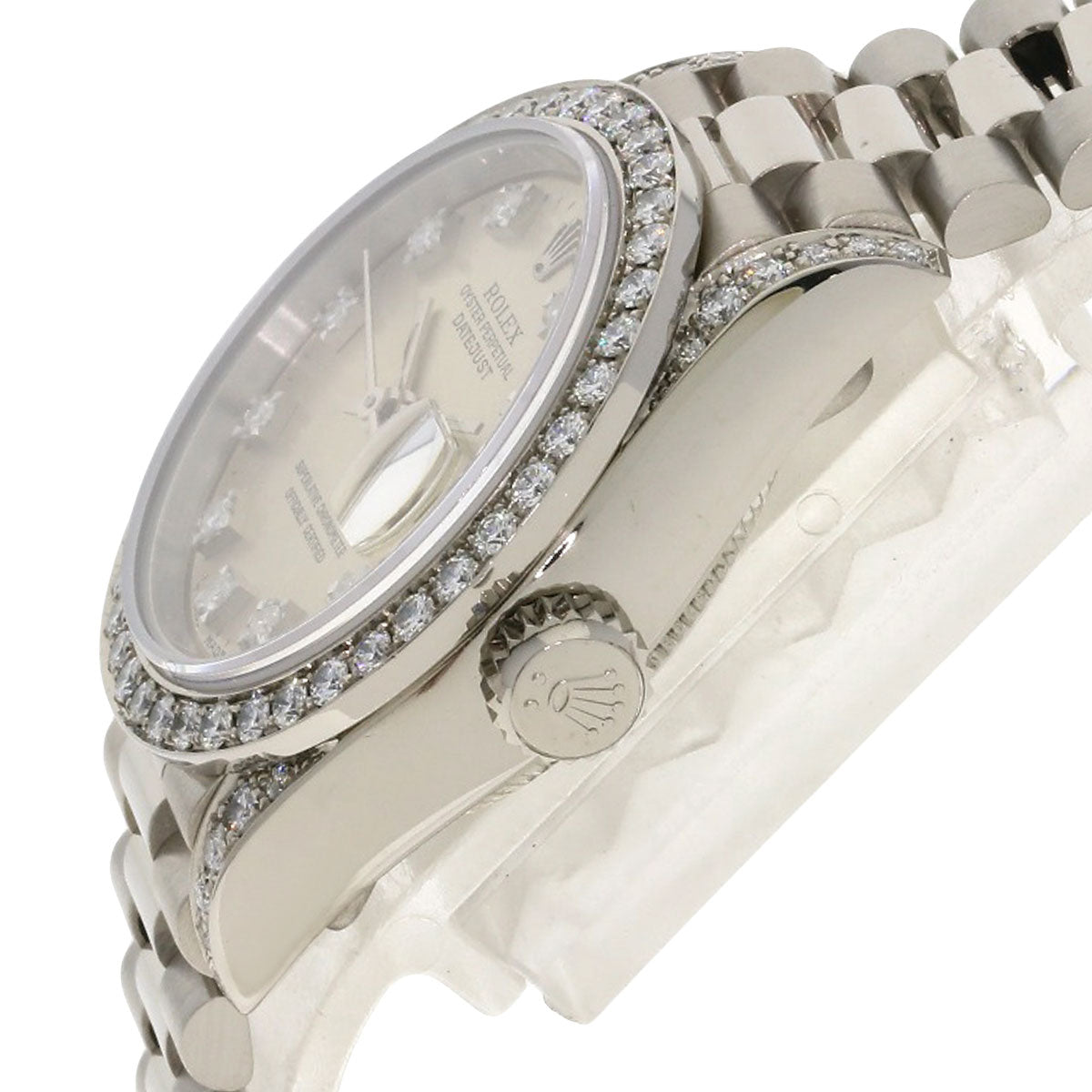 ROLEX DATEJUST 10P Diamond Watches 69159G K18 White Gold/K18 White Gold Ladies