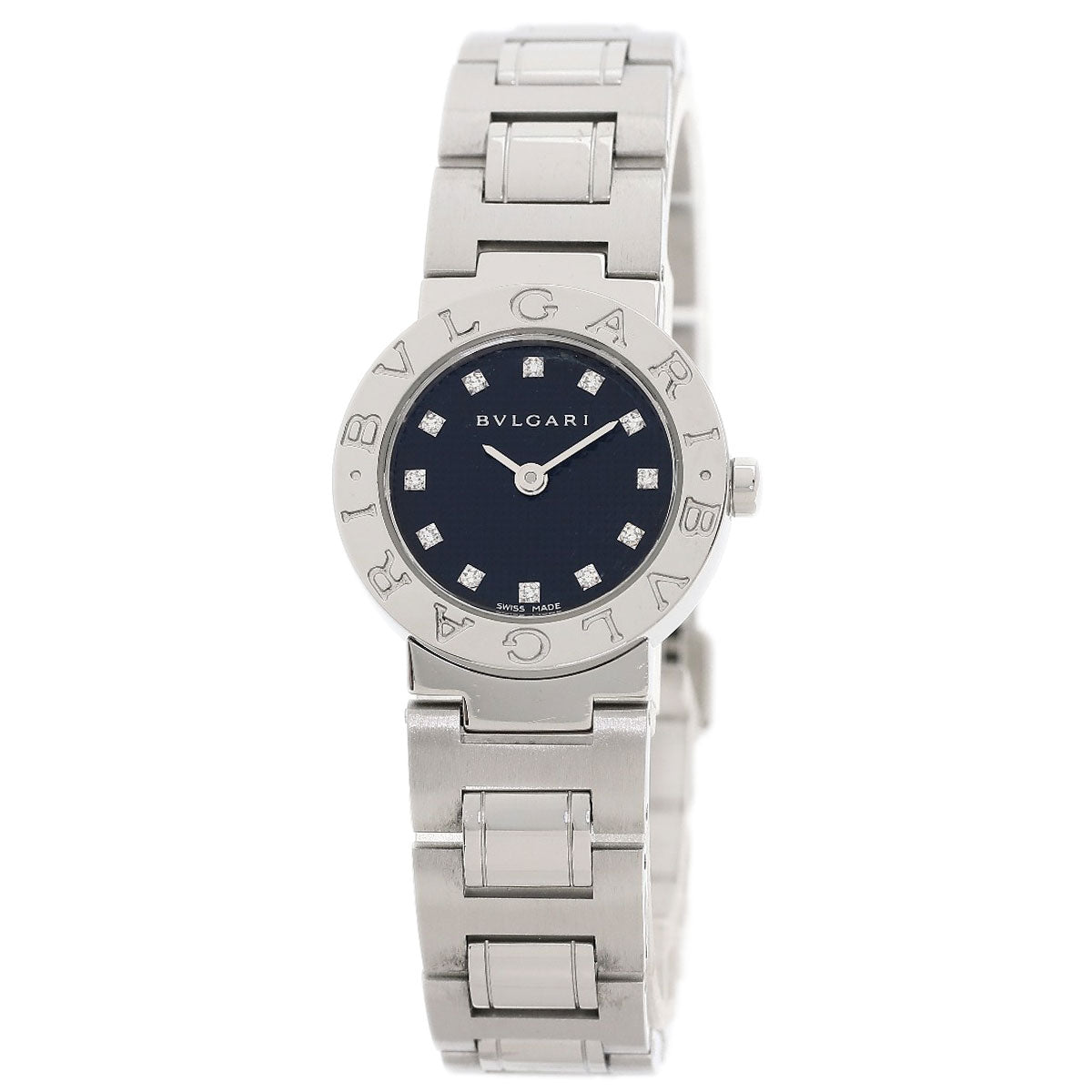 BVLGARI BVLGARI BVLGARI 12P Diamond Watches BB23SS Stainless Steel/Stainless Steel Ladies