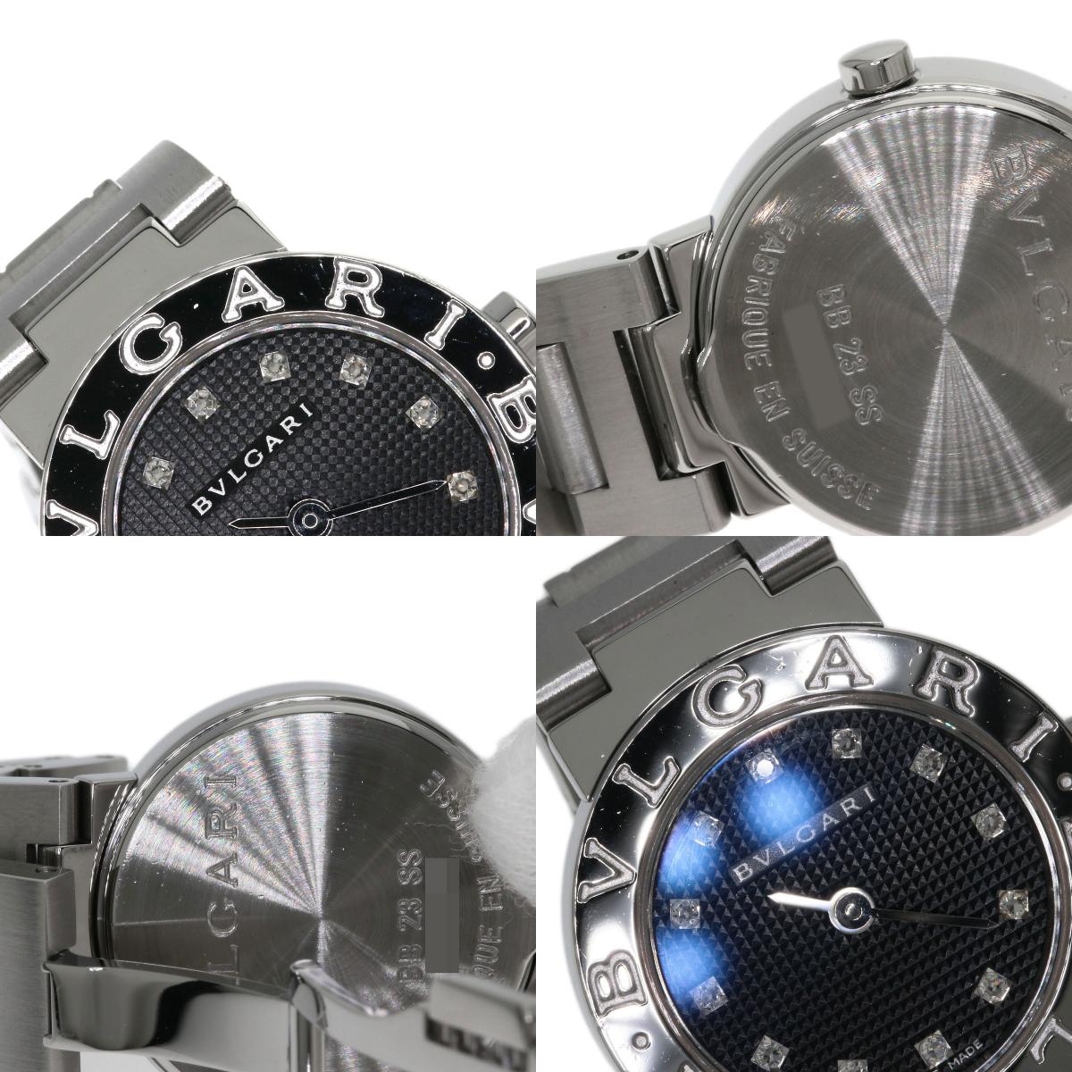 BVLGARI BVLGARI BVLGARI 12P Diamond Watches BB23SS Stainless Steel/Stainless Steel Ladies