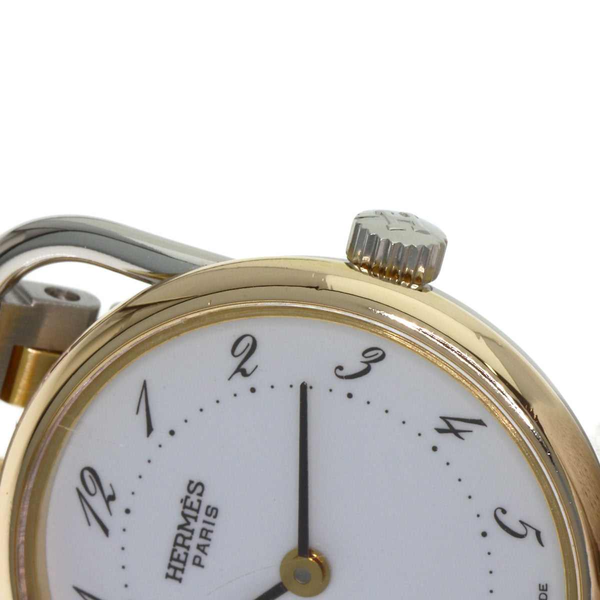 HERMES Arceau Watches Stainless Steel/SSxGP Ladies