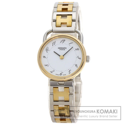 HERMES Arceau Watches Stainless Steel/SSxGP Ladies