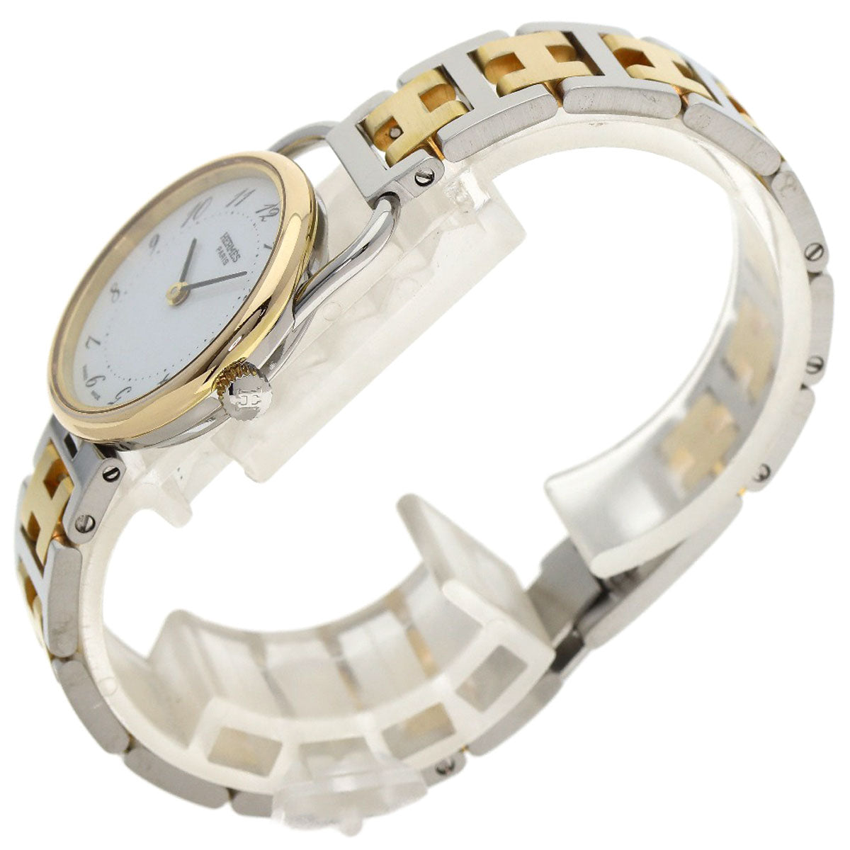 HERMES Arceau Watches Stainless Steel/SSxGP Ladies