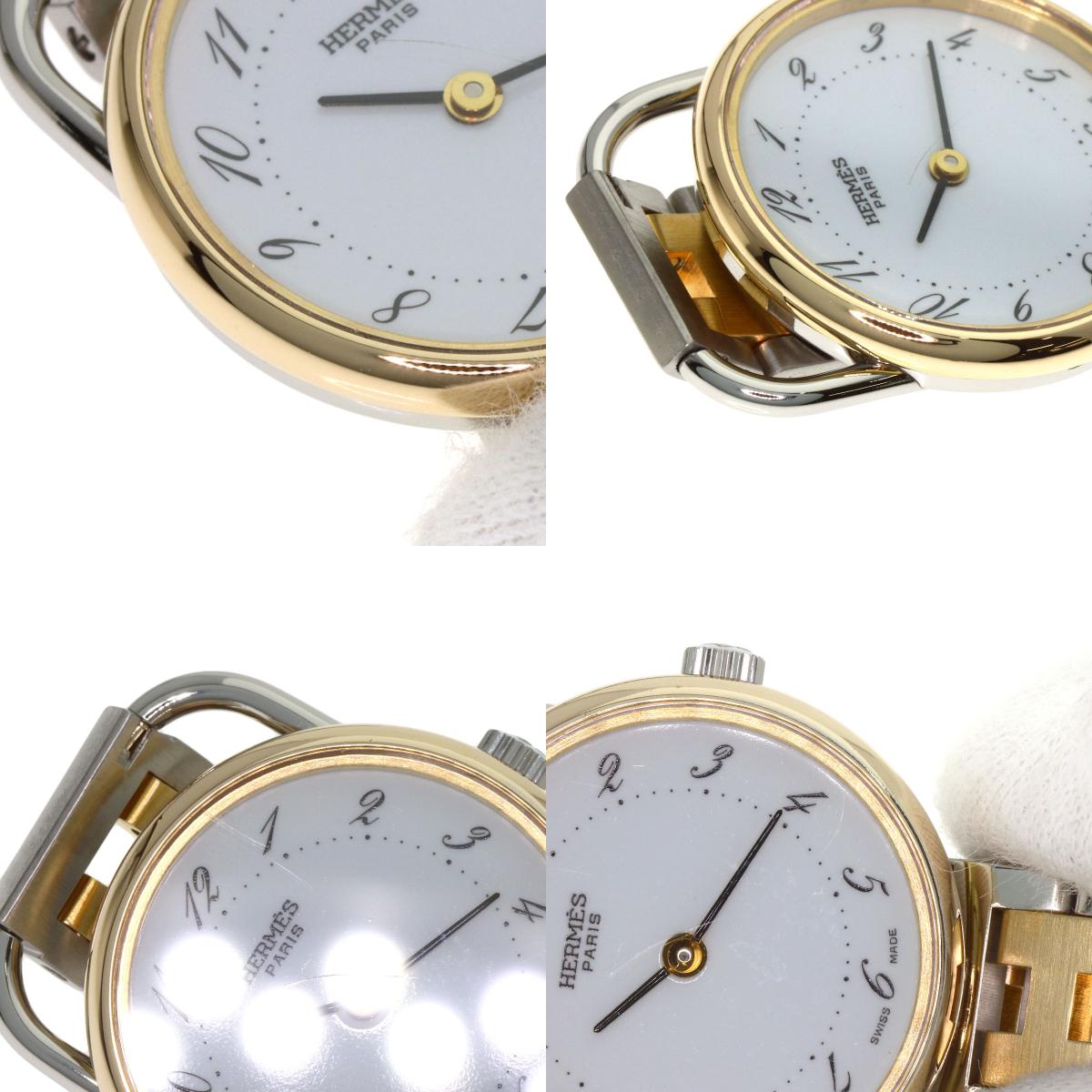 HERMES Arceau Watches Stainless Steel/SSxGP Ladies