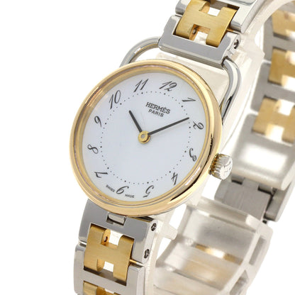 HERMES Arceau Watches Stainless Steel/SSxGP Ladies