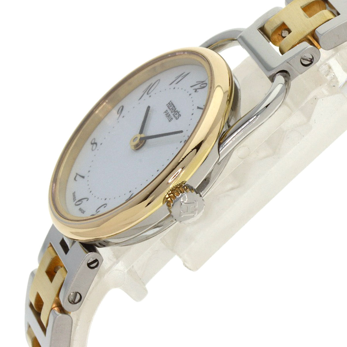 HERMES Arceau Watches Stainless Steel/SSxGP Ladies