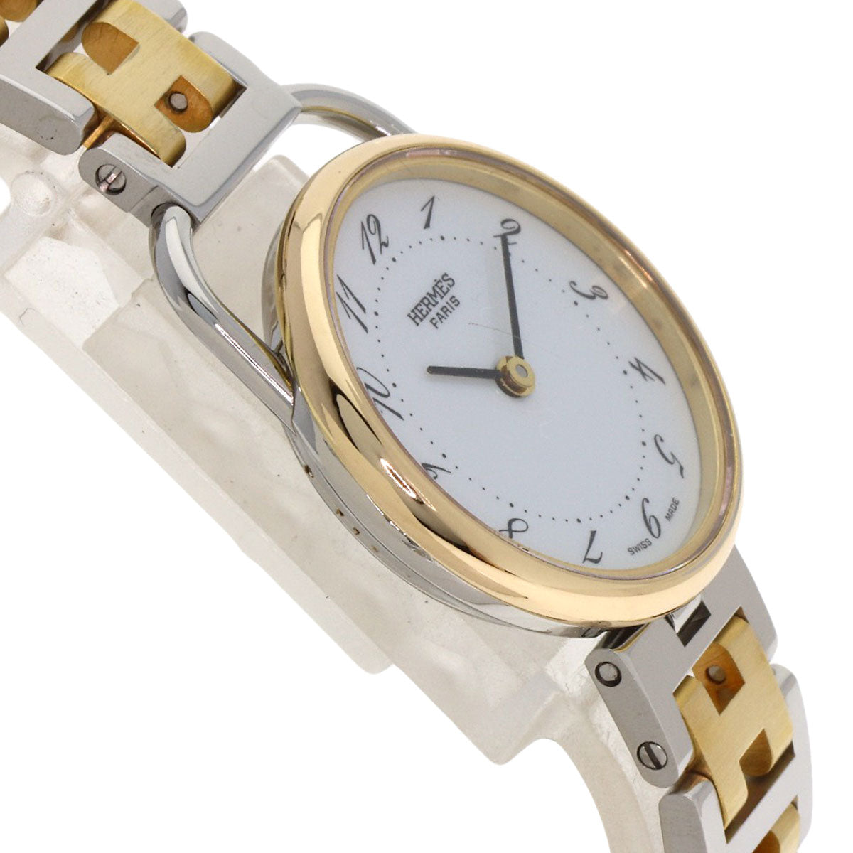 HERMES Arceau Watches Stainless Steel/SSxGP Ladies