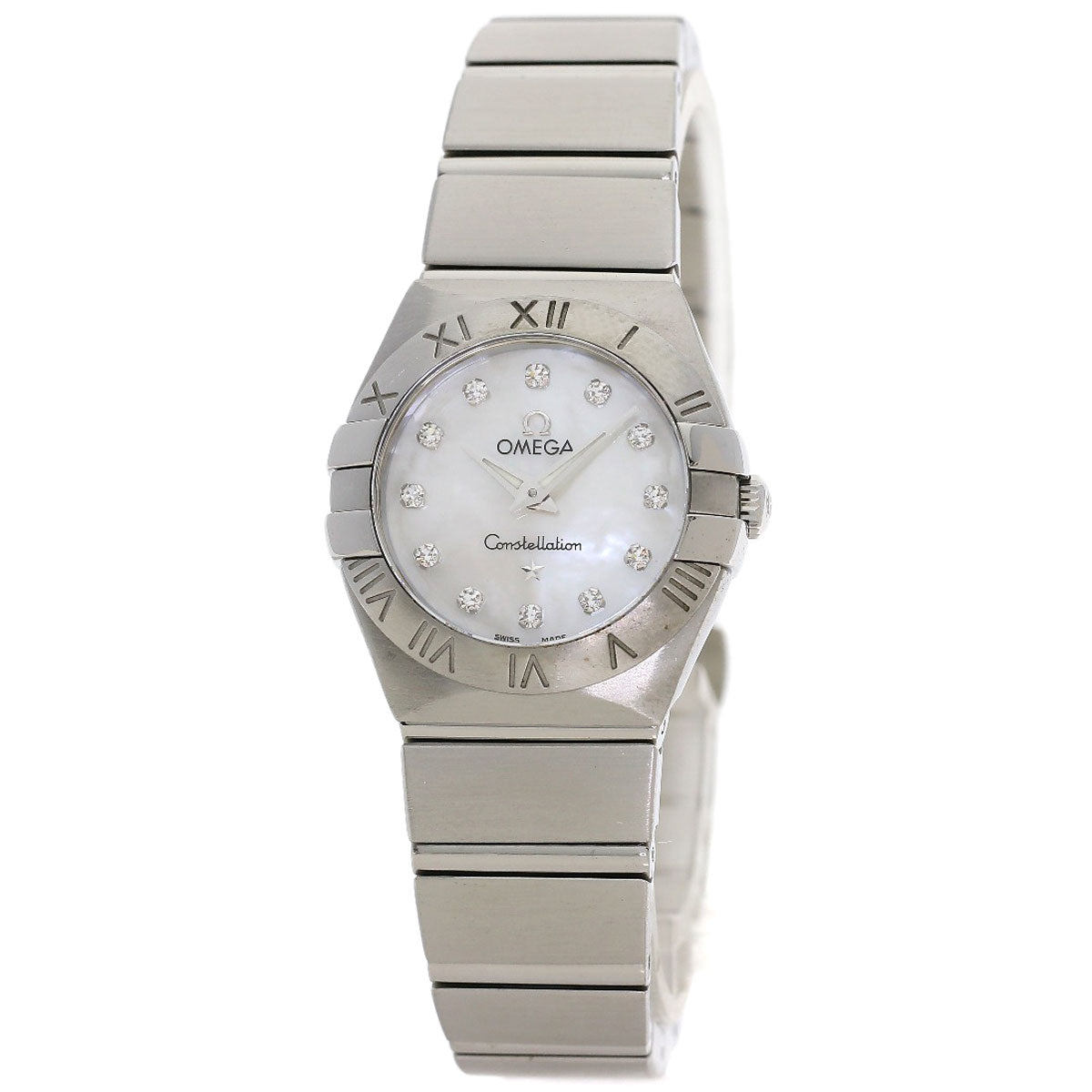 OMEGA Constellation 12P Diamond Watches 123.10.24.60.55.001 Stainless Steel/Stainless Steel Ladies