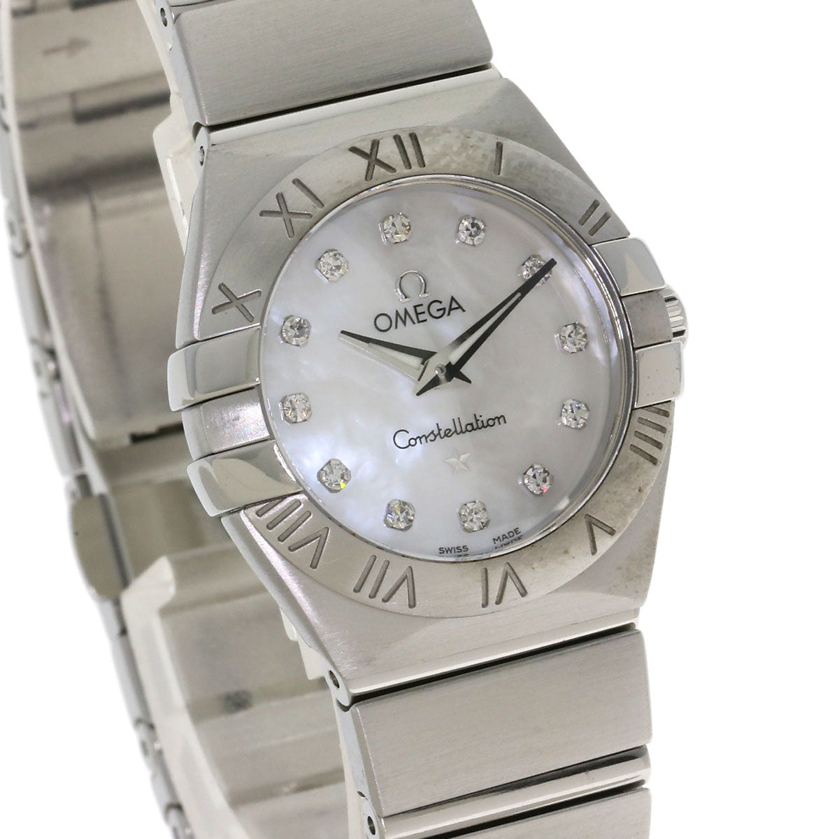 OMEGA Constellation 12P Diamond Watches 123.10.24.60.55.001 Stainless Steel/Stainless Steel Ladies