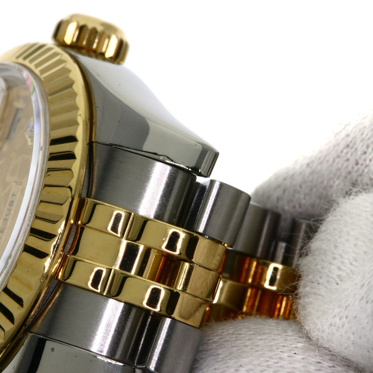 ROLEX DATEJUST 10P Diamond Watches 179173G Stainless Steel/SSxK18YG Ladies