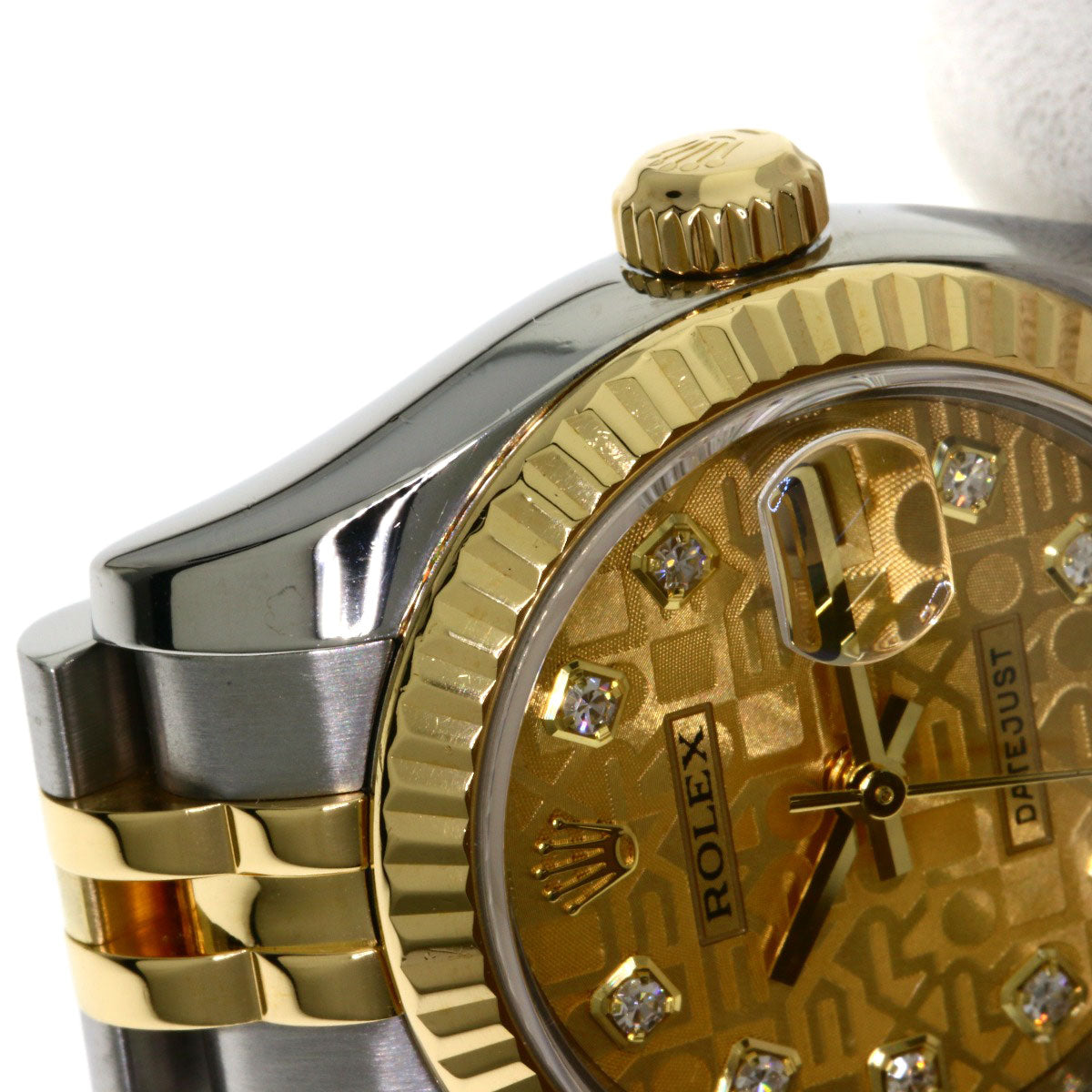 ROLEX DATEJUST 10P Diamond Watches 179173G Stainless Steel/SSxK18YG Ladies