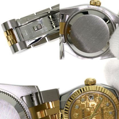ROLEX DATEJUST 10P Diamond Watches 179173G Stainless Steel/SSxK18YG Ladies