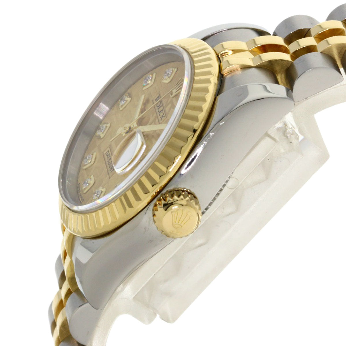ROLEX DATEJUST 10P Diamond Watches 179173G Stainless Steel/SSxK18YG Ladies