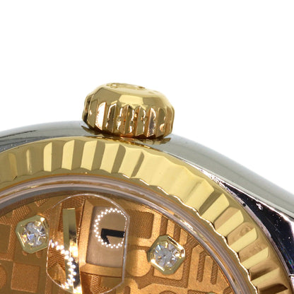 ROLEX DATEJUST 10P Diamond Watches 179173G Stainless Steel/SSxK18YG Ladies