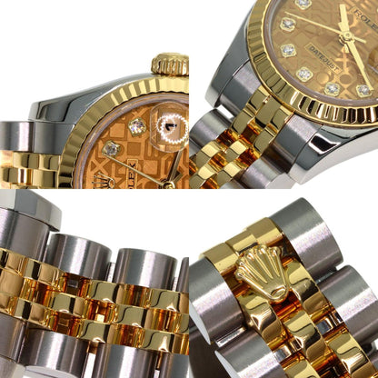 ROLEX DATEJUST 10P Diamond Watches 179173G Stainless Steel/SSxK18YG Ladies
