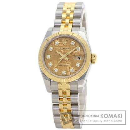ROLEX DATEJUST 10P Diamond Watches 179173G Stainless Steel/SSxK18YG Ladies