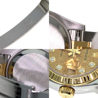 ROLEX DATEJUST 10P Diamond Watches 179173G Stainless Steel/SSxK18YG Ladies
