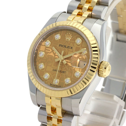 ROLEX DATEJUST 10P Diamond Watches 179173G Stainless Steel/SSxK18YG Ladies