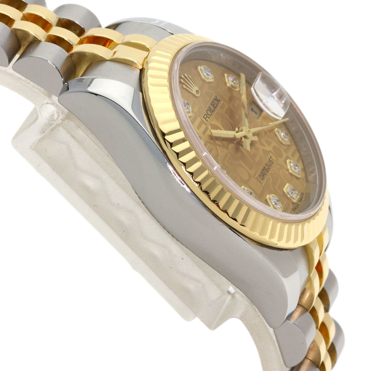 ROLEX DATEJUST 10P Diamond Watches 179173G Stainless Steel/SSxK18YG Ladies