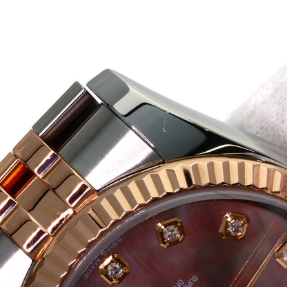 ROLEX DATEJUST 10P Diamond Watches 116231NG Stainless Steel/SSxK18PG mens