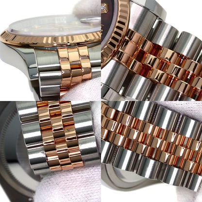ROLEX DATEJUST 10P Diamond Watches 116231NG Stainless Steel/SSxK18PG mens