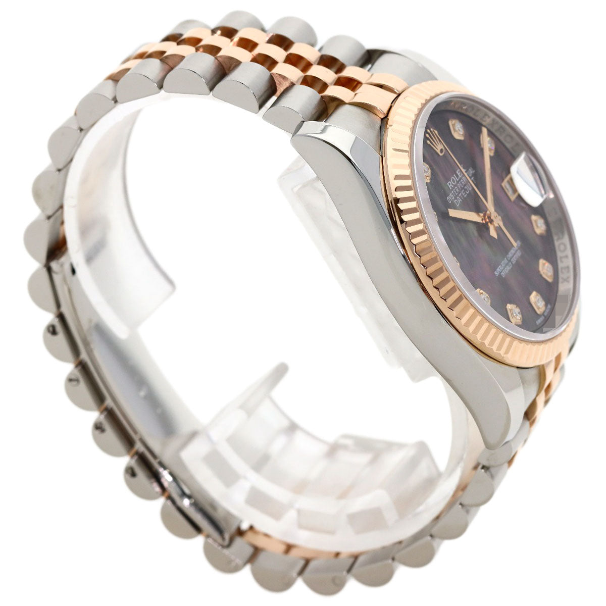 ROLEX DATEJUST 10P Diamond Watches 116231NG Stainless Steel/SSxK18PG mens