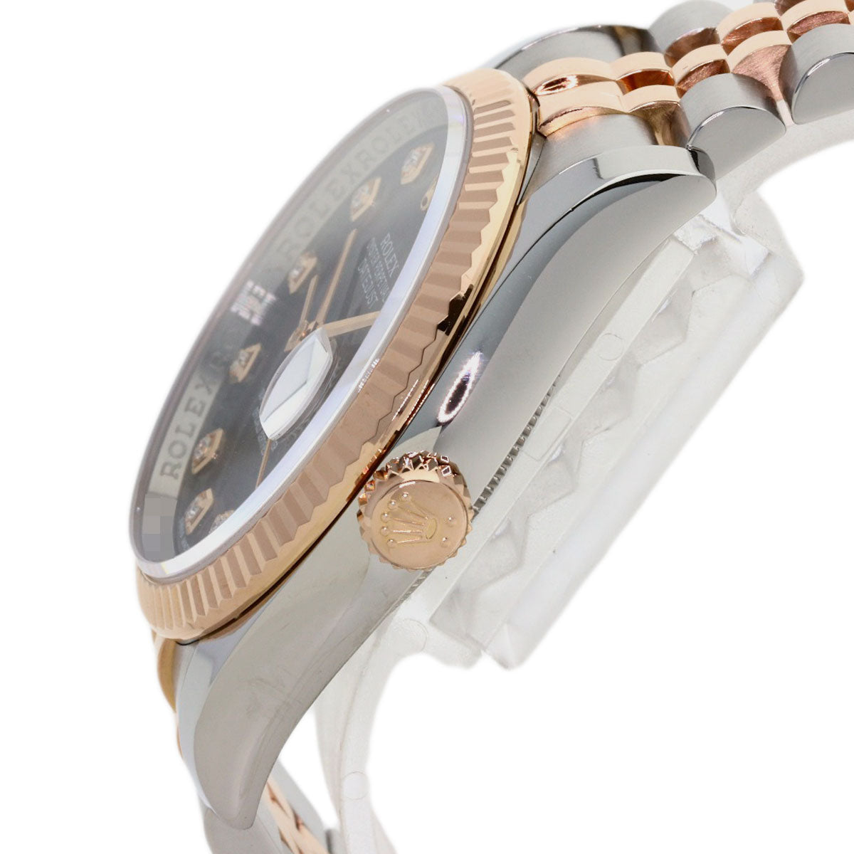 ROLEX DATEJUST 10P Diamond Watches 116231NG Stainless Steel/SSxK18PG mens