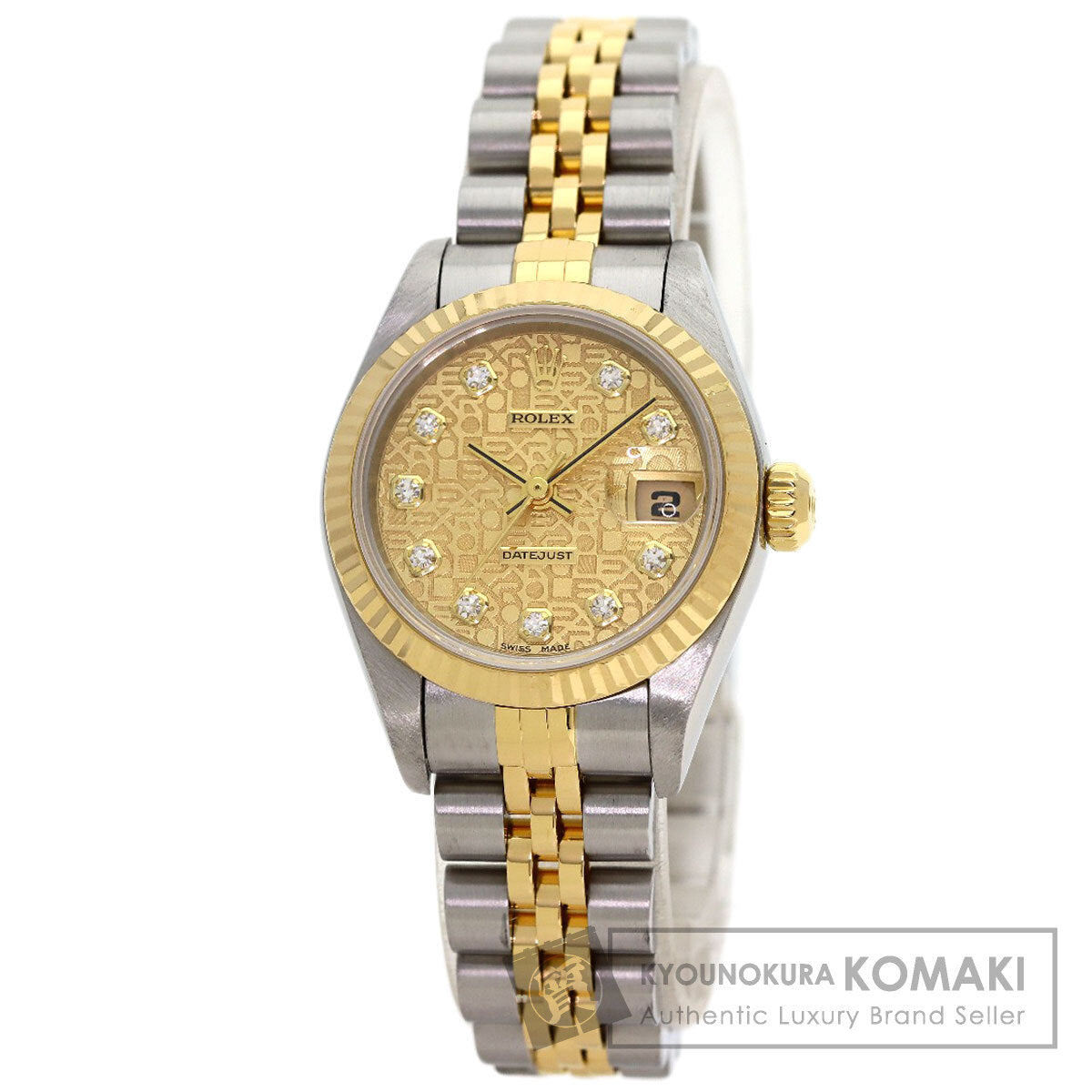 ROLEX DATEJUST 10P Diamond Watches 79173G Stainless Steel/SSxK18YG Ladies
