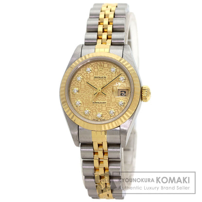 ROLEX DATEJUST 10P Diamond Watches 79173G Stainless Steel/SSxK18YG Ladies