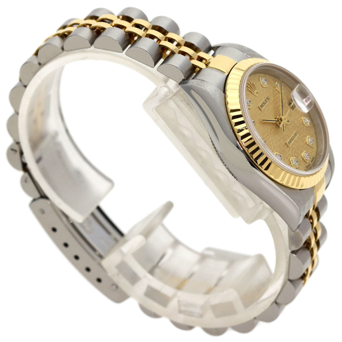 ROLEX DATEJUST 10P Diamond Watches 79173G Stainless Steel/SSxK18YG Ladies