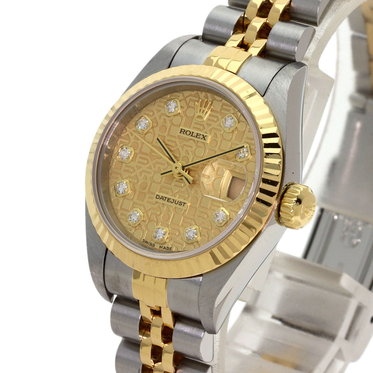 ROLEX DATEJUST 10P Diamond Watches 79173G Stainless Steel/SSxK18YG Ladies