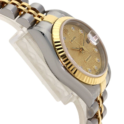 ROLEX DATEJUST 10P Diamond Watches 79173G Stainless Steel/SSxK18YG Ladies