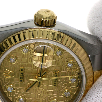 ROLEX DATEJUST 10P Diamond Watches 79173G Stainless Steel/SSxK18YG Ladies