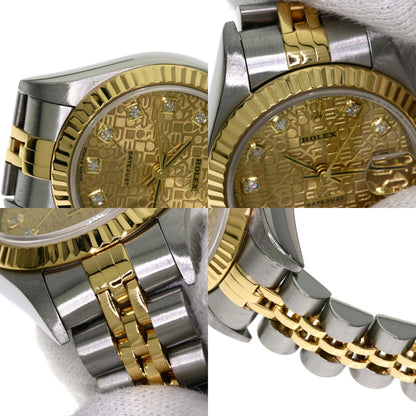 ROLEX DATEJUST 10P Diamond Watches 79173G Stainless Steel/SSxK18YG Ladies
