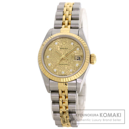 ROLEX DATEJUST 10P Diamond Watches 79173G Stainless Steel/SSxK18YG Ladies